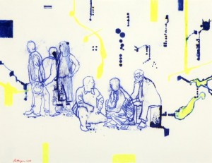 Carbon Group 17, 2003
mixed media on paper
50 x70 cm