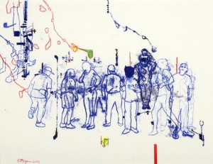Carbon Group 19, 2003
mixed media on paper
50 x70 cm