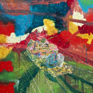 Image in A raft (Hard Rubbish 12), 2012
oil on linen
180 x180cm