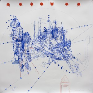 Atonal Group (Cannaregio 9), 2014 mixed media on paper 130 x130cm